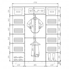 Шкаф-купе ХИТ 22-4-20/2-222 (420) в Заречном - zarechnyy.mebel24.online | фото 2