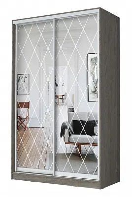 Шкаф-купе ХИТ 24-17-66 РОМБ БОЛЬШОЙ в Заречном - zarechnyy.mebel24.online | фото