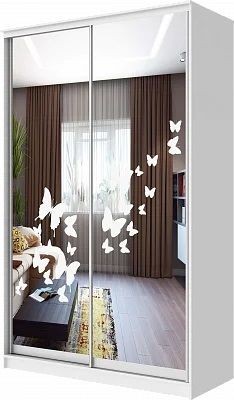 Шкаф-купе ХИТ 24-4-17-66 БАБОЧКИ в Заречном - zarechnyy.mebel24.online | фото