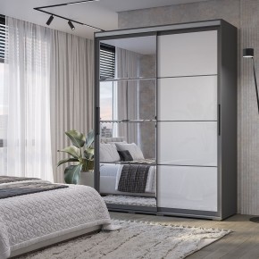 Шкаф-купе Крафт-6 1.6 м ШКК-06 (графит) в Заречном - zarechnyy.mebel24.online | фото 1