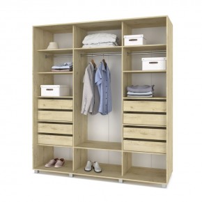 МАРТИН Шкаф-купе с зеркалами Ирландский дуб (2400*600) М643 в Заречном - zarechnyy.mebel24.online | фото 4