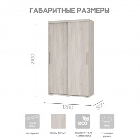 Шкаф-купе ШКК-11 (ясень белый) в Заречном - zarechnyy.mebel24.online | фото 7