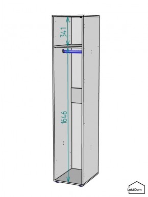 Шкаф Linnea MHR-1 2050х400х510 (Белый-М 11.1.2) в Заречном - zarechnyy.mebel24.online | фото 3