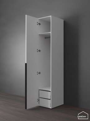 Шкаф Linnea MHR-1-3 2050х400х510 (Белый-М 11.1.2) в Заречном - zarechnyy.mebel24.online | фото 5