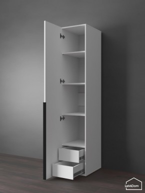 Шкаф Linnea MHR-1-3 2050х400х510 (Белый-М 11.1.2) в Заречном - zarechnyy.mebel24.online | фото 6