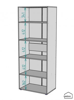 Шкаф Linnea MHR-2PO-2 2050х800х510 (Белый-М 11.1.1) в Заречном - zarechnyy.mebel24.online | фото 3