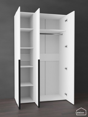 Шкаф Linnea MHR-3-1 2050х1200х510 (Белый-М 11.1.2) в Заречном - zarechnyy.mebel24.online | фото 4