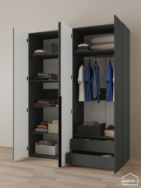 Шкаф Linnea MHR-4-2 2050х1600х510 (Графит-М 11.1.25) в Заречном - zarechnyy.mebel24.online | фото 5