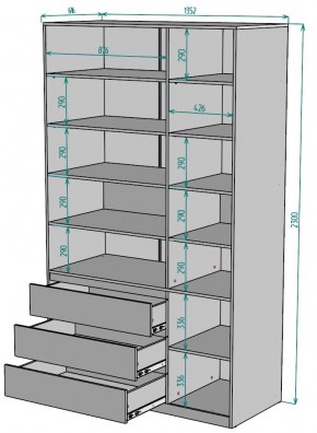 Шкаф Мальта H211 в Заречном - zarechnyy.mebel24.online | фото 2