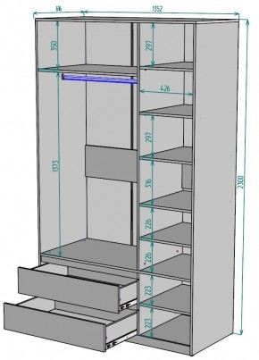 Шкаф Мальта H217 в Заречном - zarechnyy.mebel24.online | фото 2