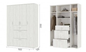 Шкаф Нельсон ШК03 Дуб крафт белый в Заречном - zarechnyy.mebel24.online | фото 2