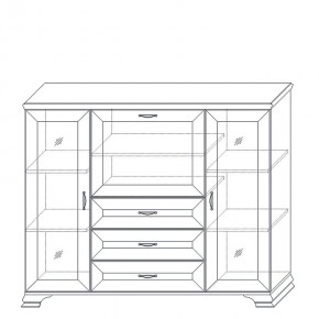 Шкаф низкий (2 стеклодвери) Сиена в Заречном - zarechnyy.mebel24.online | фото 4