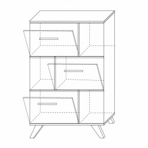 Шкаф низкий с нишами Вега Скандинавия в Заречном - zarechnyy.mebel24.online | фото 8