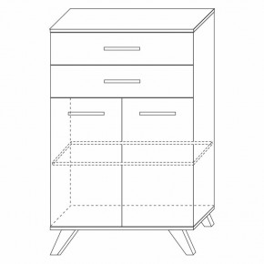 Шкаф низкий Вега Скандинавия в Заречном - zarechnyy.mebel24.online | фото 7