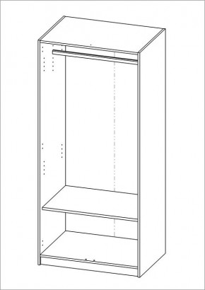 Шкаф ОРИОН двухдверный, цвет белый в Заречном - zarechnyy.mebel24.online | фото 2