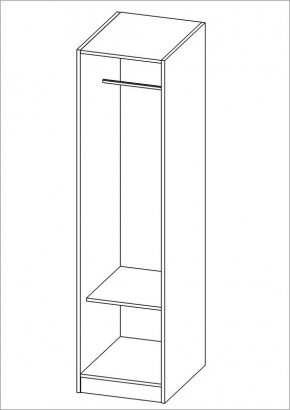 Шкаф ОРИОН однодверный, цвет Дуб Венге в Заречном - zarechnyy.mebel24.online | фото 2