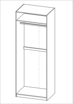 Шкаф ПЕГАС двухдверный, цвет белый в Заречном - zarechnyy.mebel24.online | фото 3