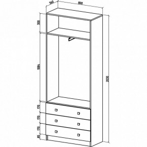 Шкаф платяной Бостон-10 в Заречном - zarechnyy.mebel24.online | фото 3