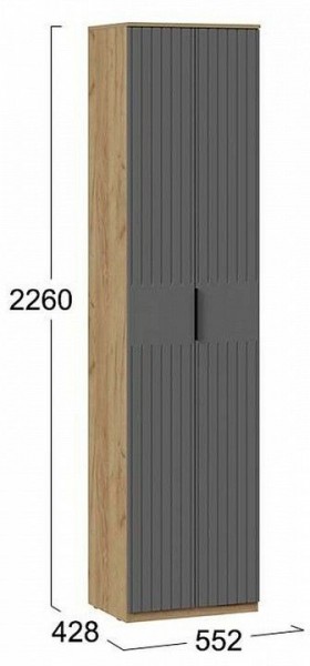 Шкаф платяной Хилтон Исп. 2 в Заречном - zarechnyy.mebel24.online | фото 6