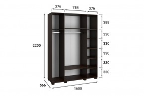 Шкаф платяной Монблан МБ-25К в Заречном - zarechnyy.mebel24.online | фото 5