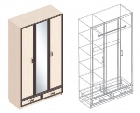 НАОМИ Шкаф 3-х створчатый в Заречном - zarechnyy.mebel24.online | фото 2