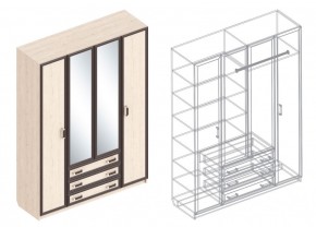 НАОМИ Шкаф 4-х створчатый в Заречном - zarechnyy.mebel24.online | фото 3