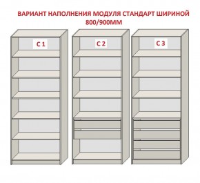 Шкаф распашной серия «ЗЕВС» (PL3/С1/PL2) в Заречном - zarechnyy.mebel24.online | фото 6