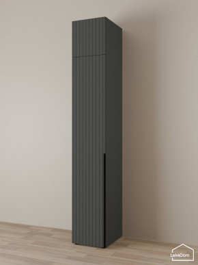 Шкаф с антресолью Linnea MHR-1A-2 2450х400х510 (Графит-М 11.1.25) в Заречном - zarechnyy.mebel24.online | фото 1