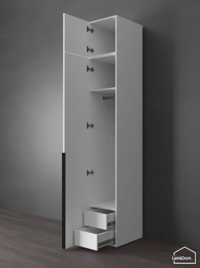 Шкаф с антресолью Linnea MHR-1A-3 2450х400х510 (Белый-М 11.1.2) в Заречном - zarechnyy.mebel24.online | фото 6