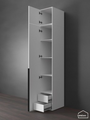 Шкаф с антресолью Linnea MHR-1A-4 2450х400х510 (Белый-М 11.1.2) в Заречном - zarechnyy.mebel24.online | фото 5