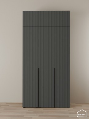 Шкаф с антресолью Linnea MHR-3A-1 2450х1200х510 (Графит-М 11.1.25) в Заречном - zarechnyy.mebel24.online | фото