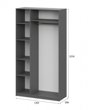 Шкаф ШК-5 (1200) Графит серый в Заречном - zarechnyy.mebel24.online | фото 5