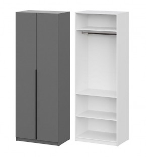 Шкаф ШК-5 + 2 полки (800) Графит серый в Заречном - zarechnyy.mebel24.online | фото