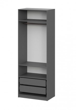 Шкаф ШК-5 + 2 полки + ящики (800) Графит в Заречном - zarechnyy.mebel24.online | фото 4