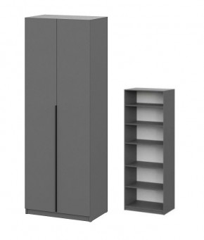 Шкаф ШК-5 + 4 полки (800) Графит в Заречном - zarechnyy.mebel24.online | фото 1