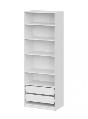 Шкаф ШК-5 + 4 полки + ящики (800) Белый текстурный в Заречном - zarechnyy.mebel24.online | фото