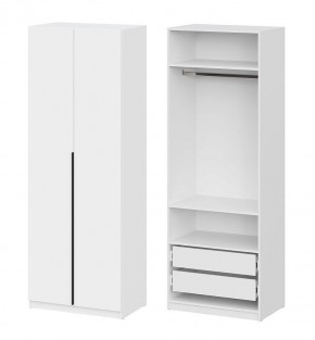 Шкаф ШК-5 + 2 полки + ящики (800) Белый текстурный в Заречном - zarechnyy.mebel24.online | фото
