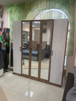 Шкаф Вегас 2000 Дуб крафт табачный/Дуб крафт белый в Заречном - zarechnyy.mebel24.online | фото 3