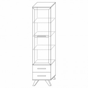 Шкаф-витрина 450 Вега Скандинавия в Заречном - zarechnyy.mebel24.online | фото 3