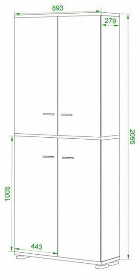 Шкаф-витрина Домино ПУ-30-3-ФС в Заречном - zarechnyy.mebel24.online | фото 2