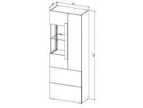 Шкаф-витрина Куба 1714 в Заречном - zarechnyy.mebel24.online | фото 3