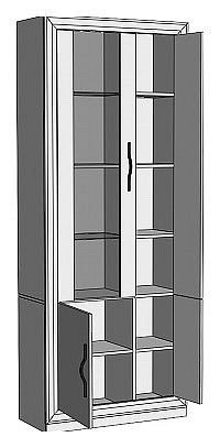 Шкаф-витрина Нобиле ШВтВ-ФСД-ФГК в Заречном - zarechnyy.mebel24.online | фото 2