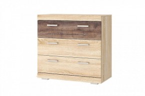 СОНАТА КС-900 Комод 3ящ. (дуб сонома/дуб сакраменто) в Заречном - zarechnyy.mebel24.online | фото