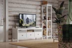 Стеллаж 420 Кантри, массив сосны, цвет белый в Заречном - zarechnyy.mebel24.online | фото 4