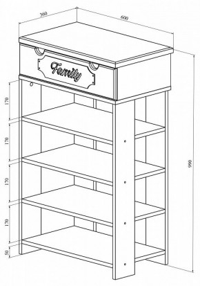 Стеллаж для обуви ДримСтар ДС-21 в Заречном - zarechnyy.mebel24.online | фото 4