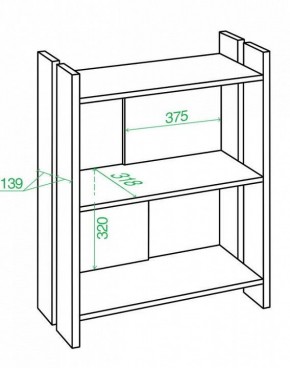 Стеллаж Домино Лайт СТЛ-ОН в Заречном - zarechnyy.mebel24.online | фото 2