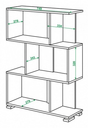 Стеллаж Домино нельсон СЛ-5-3 в Заречном - zarechnyy.mebel24.online | фото 2
