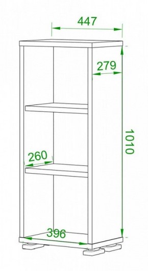 Стеллаж Домино ПУ-10-1 в Заречном - zarechnyy.mebel24.online | фото 2