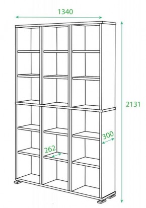 Стеллаж Домино ПУ-40-Ш в Заречном - zarechnyy.mebel24.online | фото 2