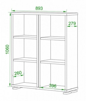 Стеллаж Домино ПУ-50-1 в Заречном - zarechnyy.mebel24.online | фото 2